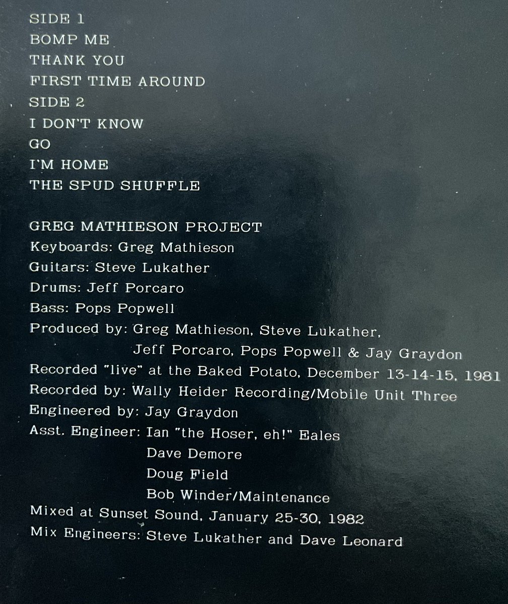 おはよう御座います、今日のモーニングハモンドは、#GregMathison  Mathison Project率いる　「BakedPotato Super Live!」　かっこいいとしか言いようがない👍グレッグのオルガンは唸り、絶妙なレスリーの使い方、M2の「Thank You 」は👍　ロックインストの名盤！　#かっこいいハモンドオルガン