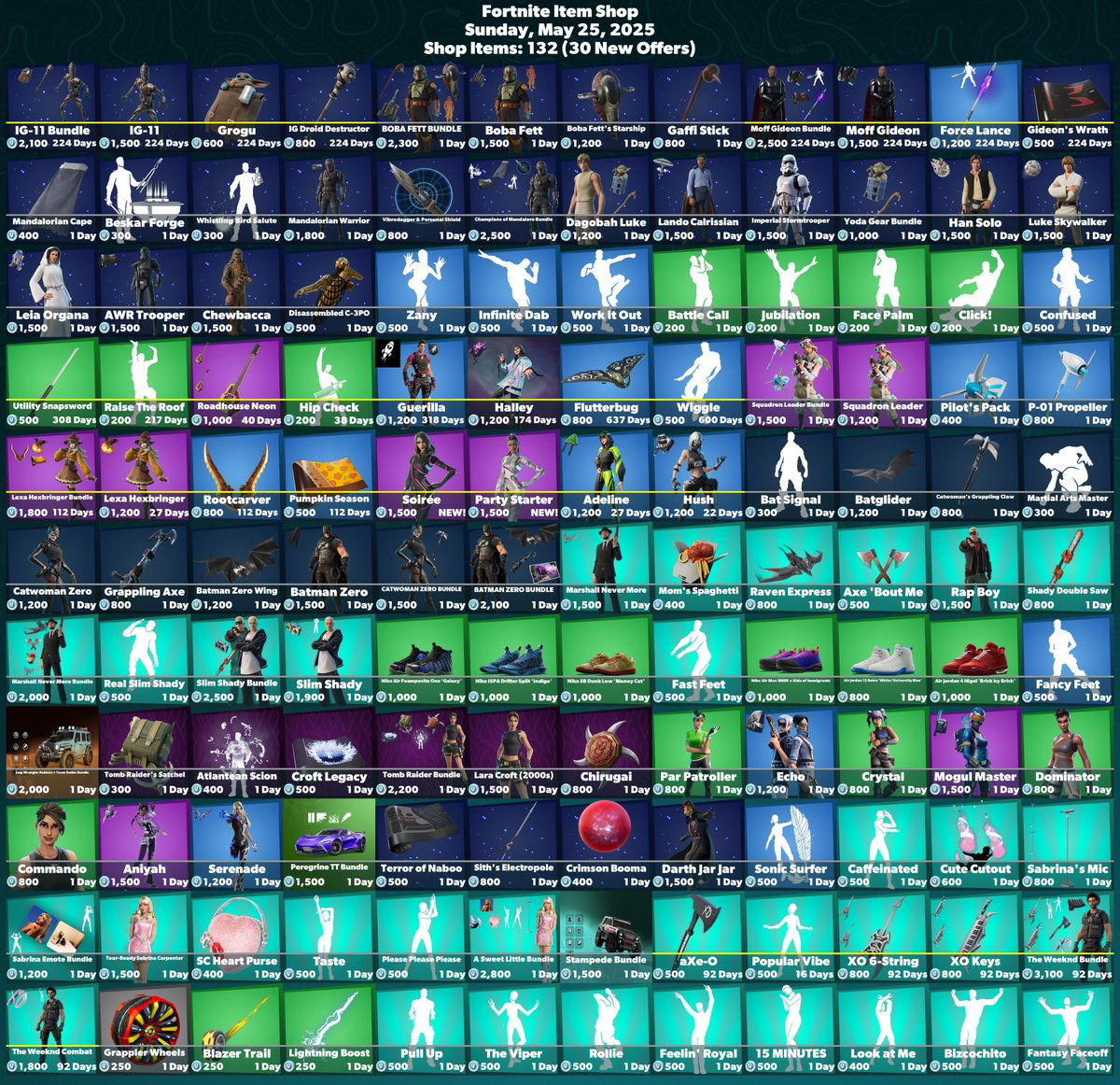 FireMonkey's tweet photo. 🛒 #Fortnite Item Shop
⏰ Sunday, May 25, 2025

🏷️ Check The Web Store! (SAC Code Auto-Applied)
https://t.co/6wEBWuuvvg #EpicPartner

💙 Consider Using These SACs:
· FireMonkey #AD
· W1q https://t.co/MLJuNWrUko