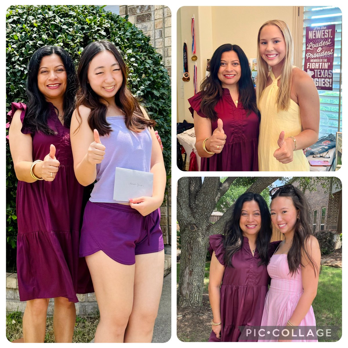 samabiog's tweet photo. So proud to celebrate these smart, beautiful incoming Aggies as they take on the next chapter at the best institution of higher education @TAMU Gig’em 👍🏼@Allen_ISD 🎓@CollinAggieMoms ♥️ https://t.co/hhdRbDIOar