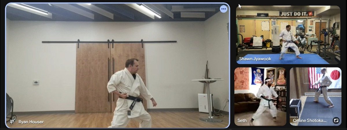 AppKarateOnline's tweet photo. Great class tonight! 🥋 We drilled back stances, timing, and crisp blocks—all centered around Heian Shodan. Broke down the kata step by step. Awesome energy &amp; effort from everyone! 👊
 Oss!
#Karate #HeianShodan #MartialArts #DojoLife #KarateClass #Oss https://t.co/LnIoO1eiNw
