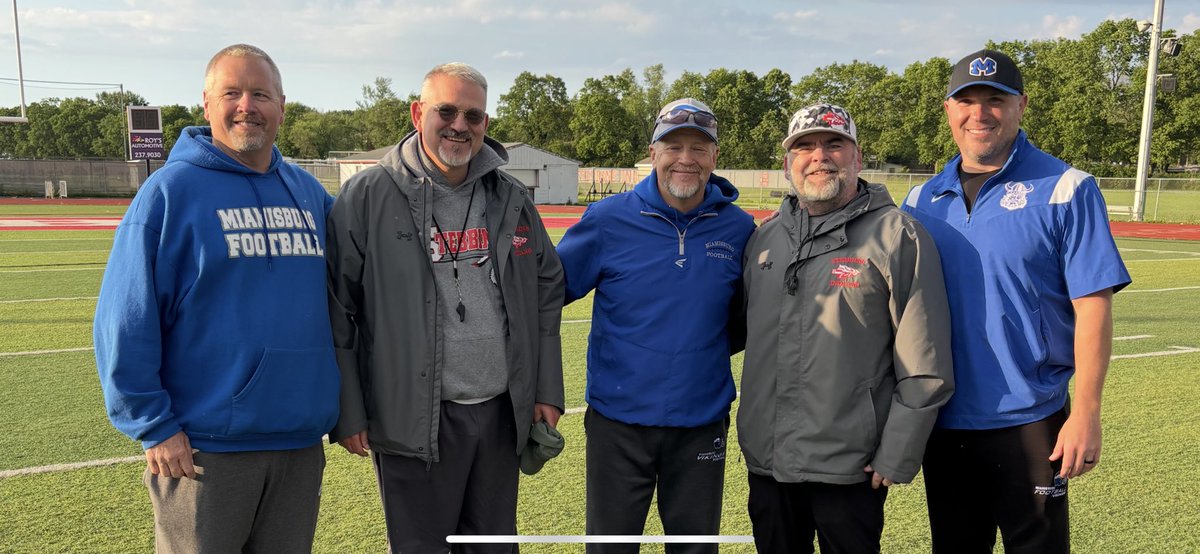 It’s always a great day when you have 3 of my high school coaches and a fellow Miamisburg grad all on the same field. The mighty Indians did a lot of good things in our first 7 on 7 of the year!  Excited to watch us grow as a team.