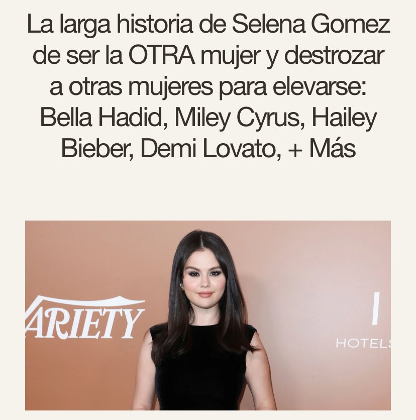 flatlinebizzlee's tweet photo. la larga historia de selena gomez siendo la OTRA MUJER, metiendose en las relaciones de sus amigas y destrozando mujeres para elevarse a si misma a thread; https://t.co/dAWIPR6iYt