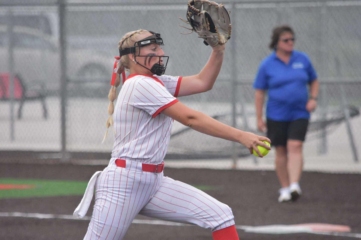 Grace Birk (Burlington, Sr.) broke the single season strikeout record again for Burlington. She has 262 strikeout on the year surpassing her previous record of 243 last year. Birk is still building onto her record as the LadyCats are headed to state next week in Topeka. Birk is a