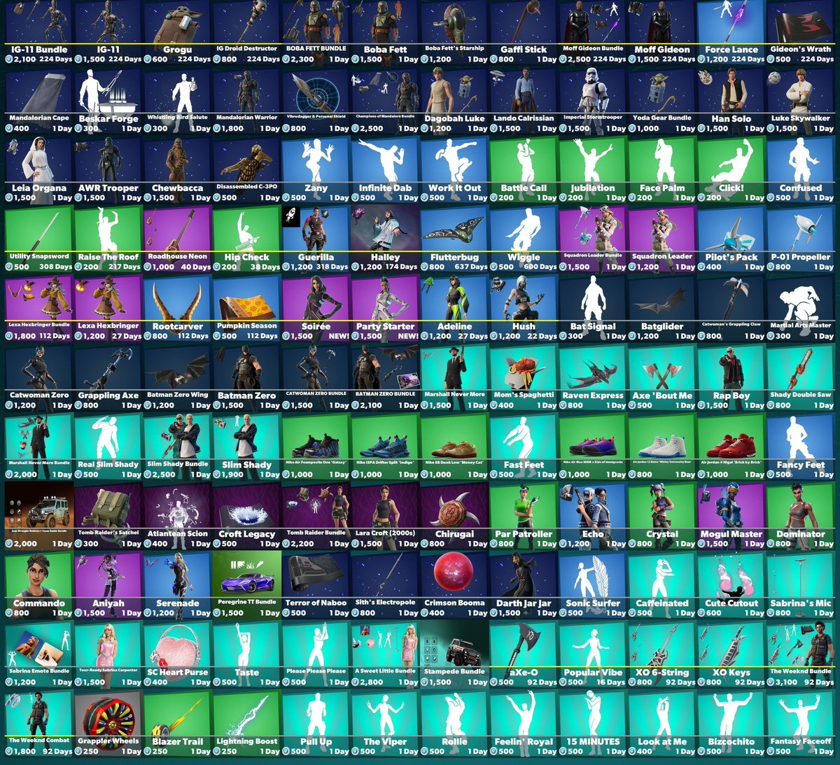 La nueva skin de Víctoria Saint y Disco ya disponible! Nueva tienda de fortnite! No olvides apoyar tus compras usando nuestro código Walter_SL en la tienda de Fortnite! Te agradecería mucho si me regalas tu apoyo ya que para mí es muy importante si me apoyas♥️

Tienda web: