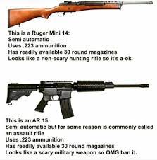 keithphilipp1's tweet photo. @SenDuckworth These 2 rifles operate the exact same way, but you would ban the bottom one and not tthe top https://t.co/dGhk5cIGJv