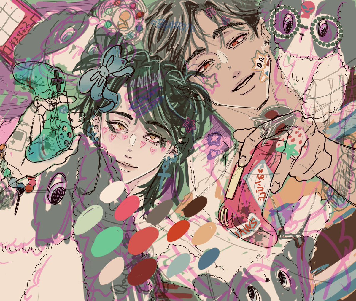 色を考えてる時は楽しい(時間かかるけど‼︎😭)
筋トレだーーーーー🏋️‍♀️