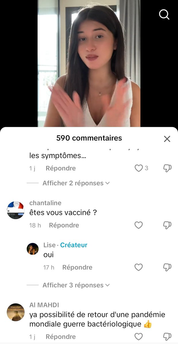 AlexSofamous's tweet image. 2025 : Influenceuse croit encore a ces conneries de #Covid ! 

On va se taper encore combien de connasse et de gros con qui vont refaire le coup de tout ces mensonges qui nous casse les c****⚠️🔴

Bien sur Lise est 💉 ... 😅

#influenceuse #Mensonge #Covid