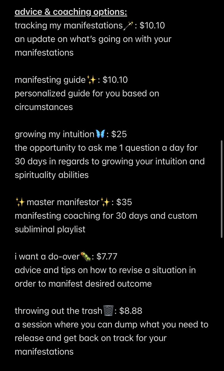 aaliyahscorp's tweet image. services to book now via dms and through link
rt & like this to spread now
same day reads are available with fee (must ask before booking same day)
other ways to book & payment methods:
linktr.ee/aaliyahscorp