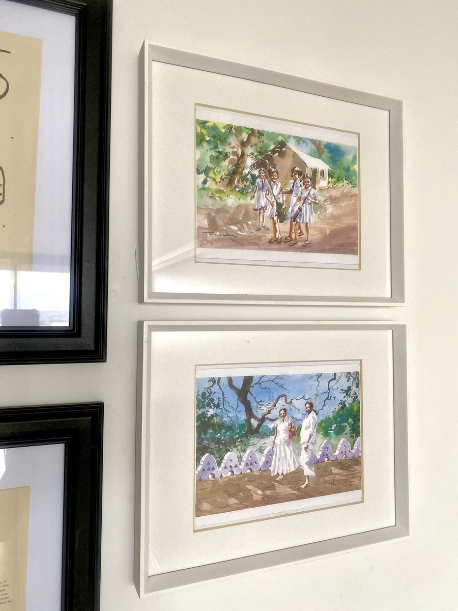 Finally found time to put up (a few of) the art I bought in Galle ❤️