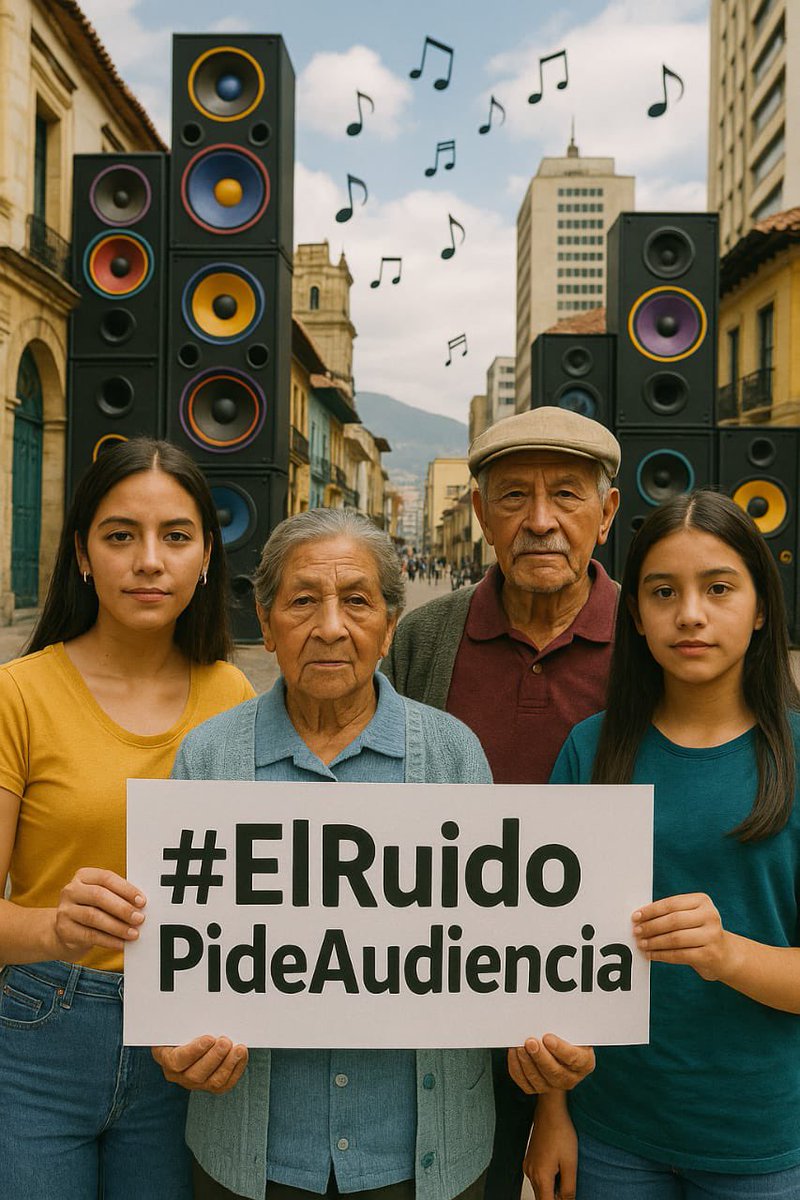 ActivosXElRuido's tweet photo. 🇨🇴 #ElRuidoPideAudiencia 🆘 

Nos quitan el sueño, la salud… y hasta la casa. 

El #Ruido mata, desplaza y desvaloriza barrios enteros.

La ciudad sube el volumen‼️
Las instituciones bajan la mirada‼️
Vivimos una tortura ‼️

Esta noche, el insomnio se vuelve rebelión. https://t.co/uG6rX2Jdl2