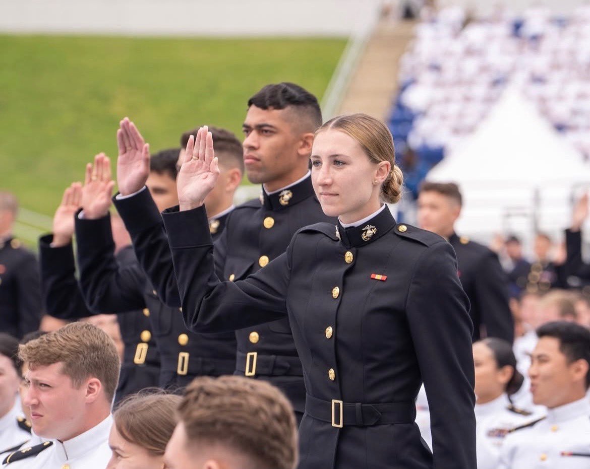 sknj86's tweet photo. Congrats to my niece Lilliana. So proud of you and all that’s to come! @GemmaLilliana @USNavy @JDVance https://t.co/UL9Z3IN1QA