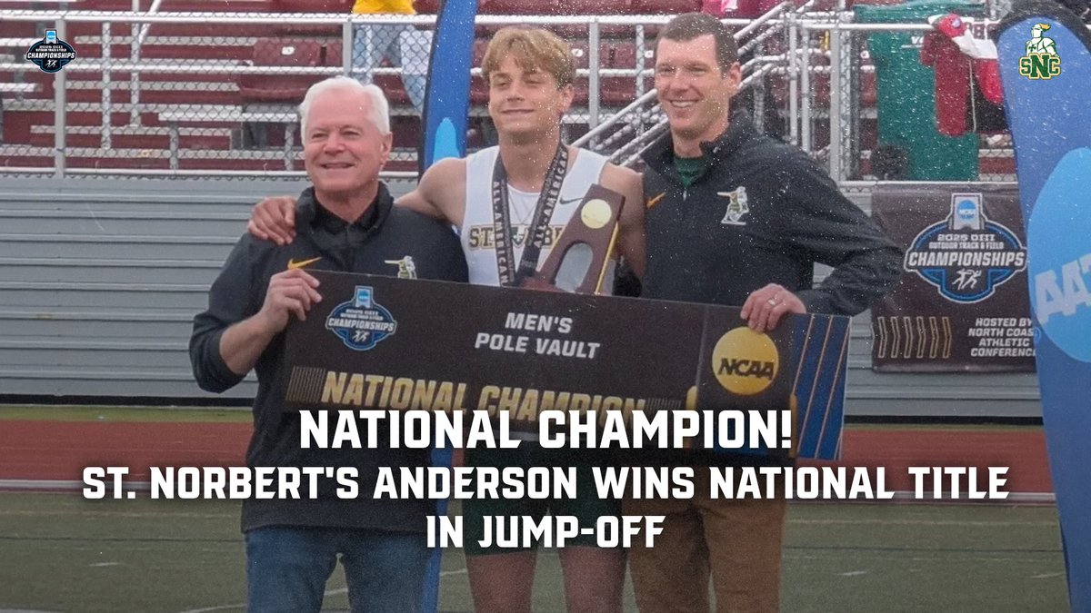 NACC (@nacc_sports) on Twitter photo #NACCotf π| <a href="/sncathletics/">St. Norbert College Athletics</a>' Anderson Wins National Title, <a href="/CUWFalcons/">Concordia Wisconsin Falcons</a>' Sainz De Rozas Earns First Team All-America Honors on Final Day of NCAA Championships
π°: tinyurl.com/23kgu72y
#NACCtion #d3tf #NACCotf π| <a href="/sncathletics/">St. Norbert College Athletics</a>' Anderson Wins National Title, <a href="/CUWFalcons/">Concordia Wisconsin Falcons</a>' Sainz De Rozas Earns First Team All-America Honors on Final Day of NCAA Championships
π°: tinyurl.com/23kgu72y
#NACCtion #d3tf