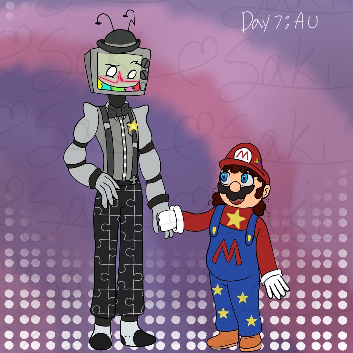 SillyP3rs0n16's tweet photo. Day 7 au 

#smg4 #marware #marwareweek #smg4mario #smg4mrpuzzles #mrpuzzlexmario https://t.co/SlrLhCvvV2