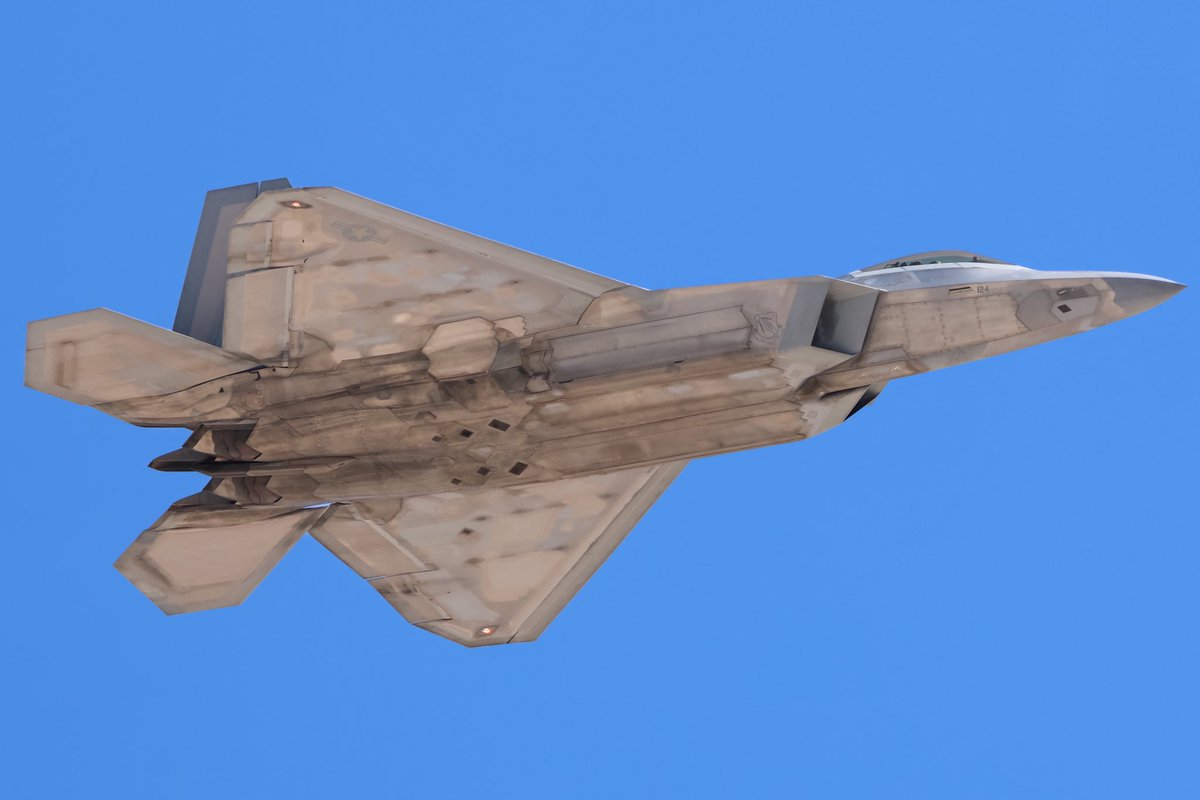 Ghost being chased down by a Nellis F-22 Raptor.