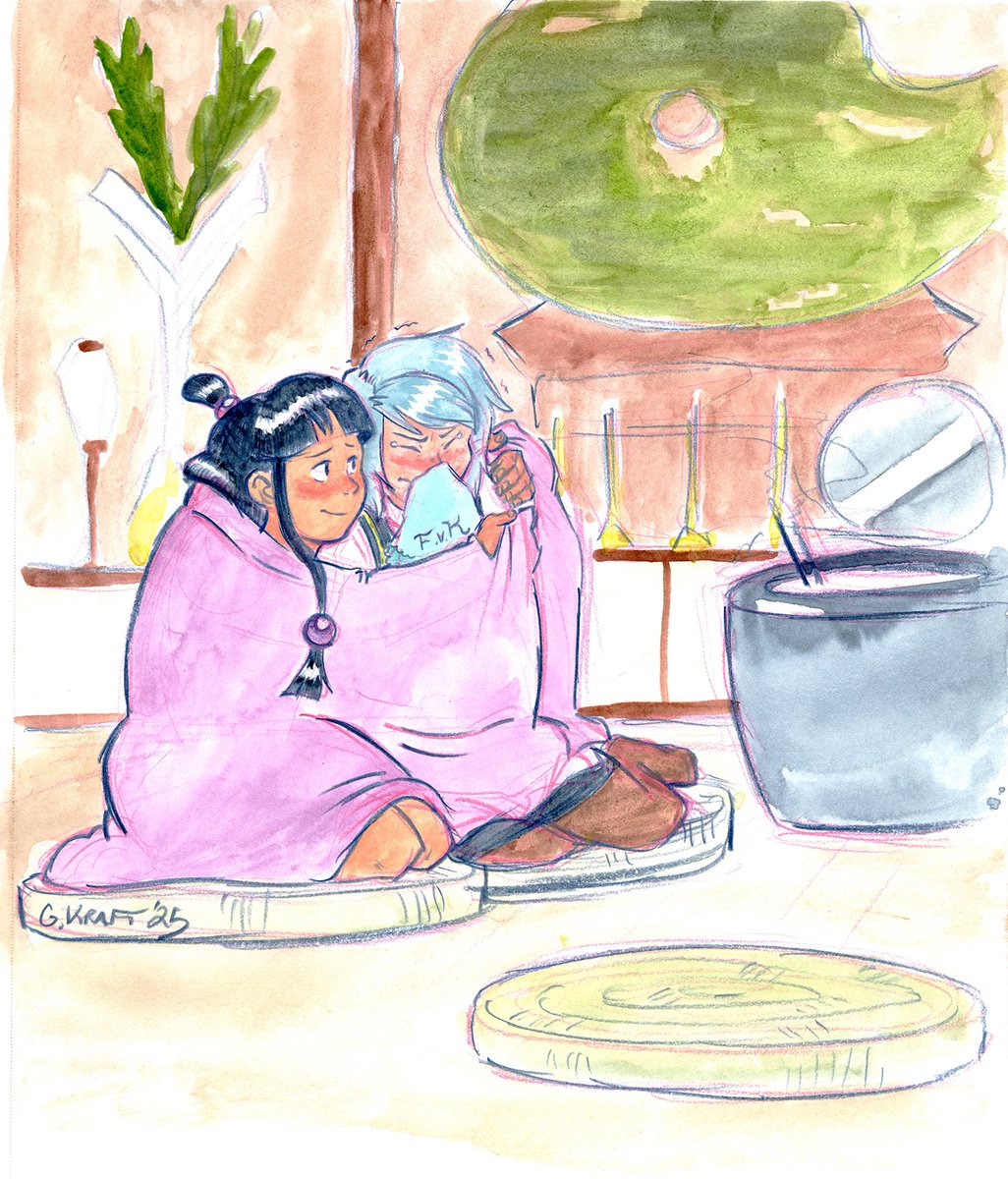 GraceKraft's tweet photo. Return to Hazakura Temple
Franziska tries to be chivalrous in offering Maya her coat but she herself is not impervious to the cold
- - -
#franmaya #aceattorney #franmayamonth #FranMAYa2025 https://t.co/gk63dgbqHz