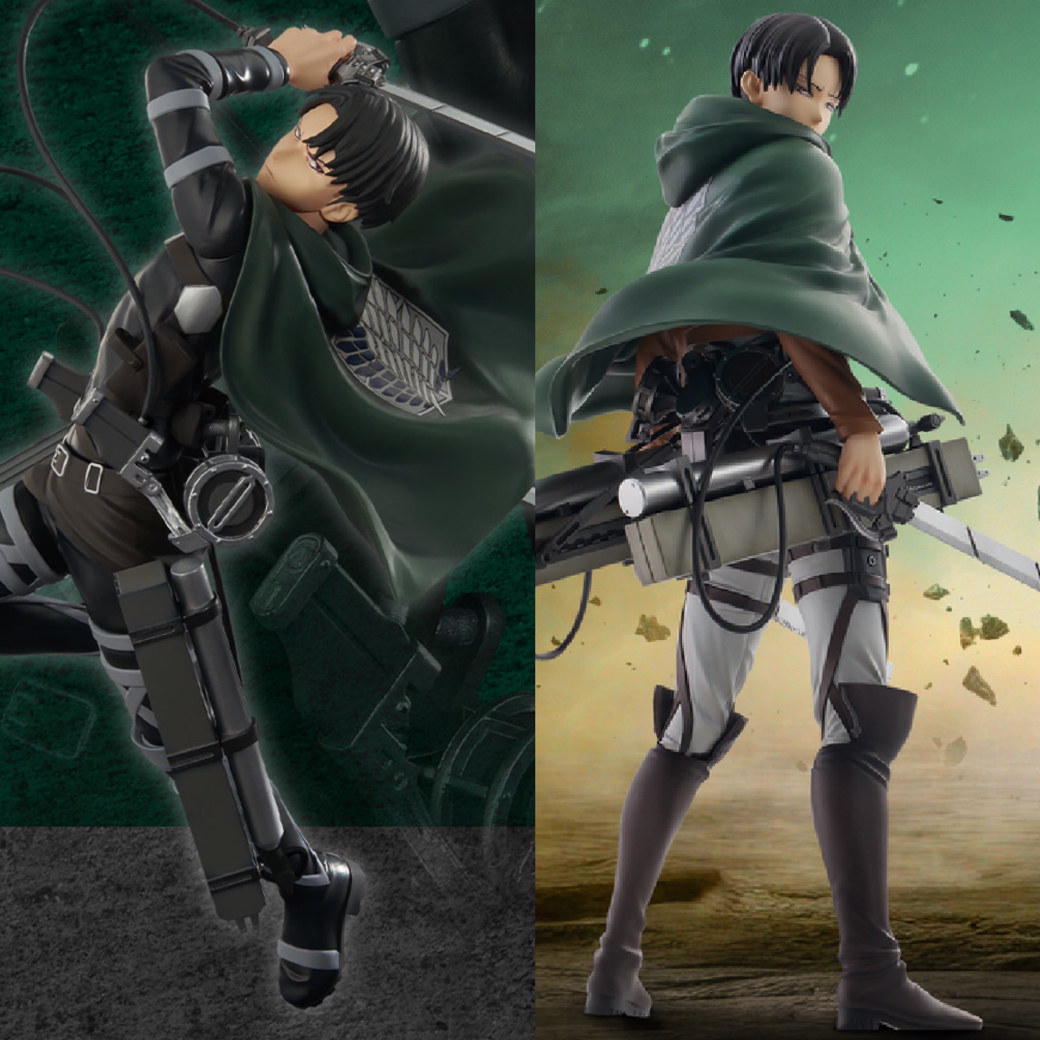 一番くじ 獣の巨人は俺が仕留める 進撃の巨人 リヴァイ フィギュアセット