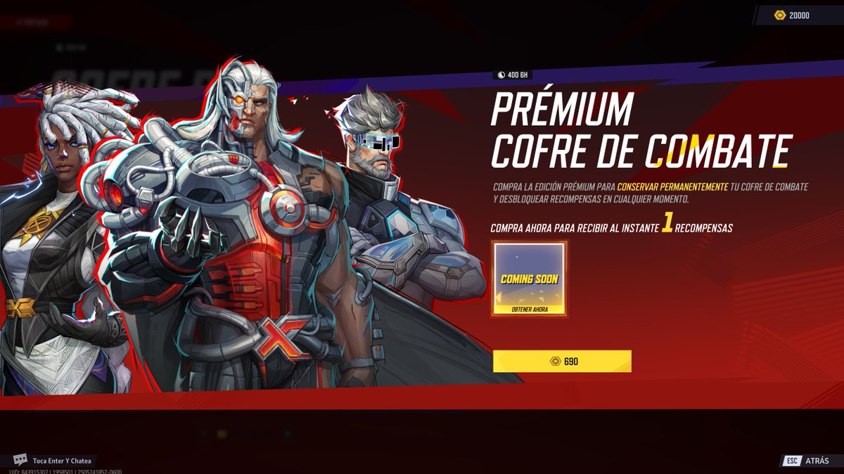 Tenemos acceso anticipado y con ello puedo mostrarles lo que está por llegar a Marvel Rivals. :D

Prémium cofre de combate y que recompensas tendrá.
#MarvelRivals