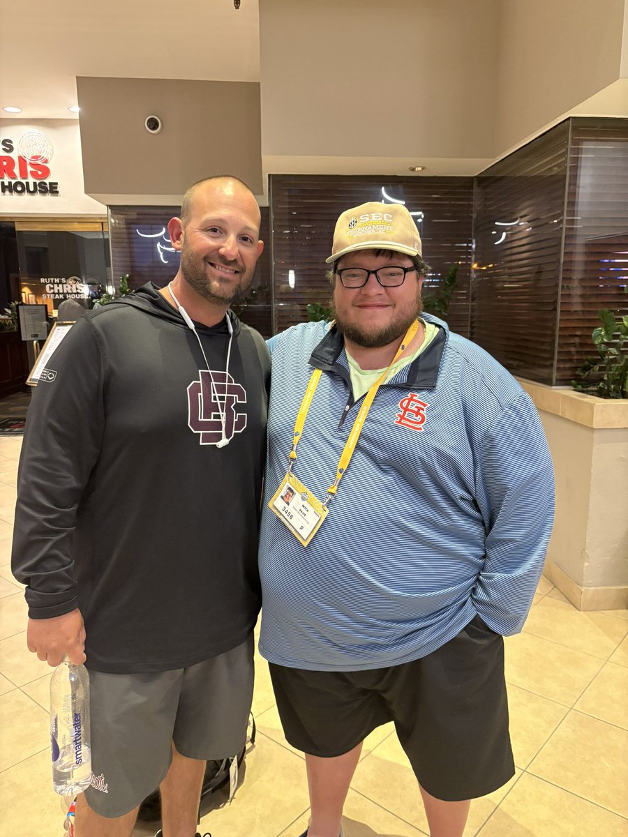 Another example of college baseball being the best sport. 

Walked back into the hotel from the SEC Tournament and met <a href="/Hoynoski_/">Bryce Hoynoski</a> and <a href="/MJTVoice/">Michael Truilo</a> who in turn let me interview <a href="/jdherns30/">Johnny Hernandez</a> ahead of <a href="/BCUDiamondCats/">⚾️Bethune-Cookman Baseball</a> <a href="/theswac/">Southwestern Athletic Conference</a> championship game with Florida A&amp;M on Sunday! 

Really