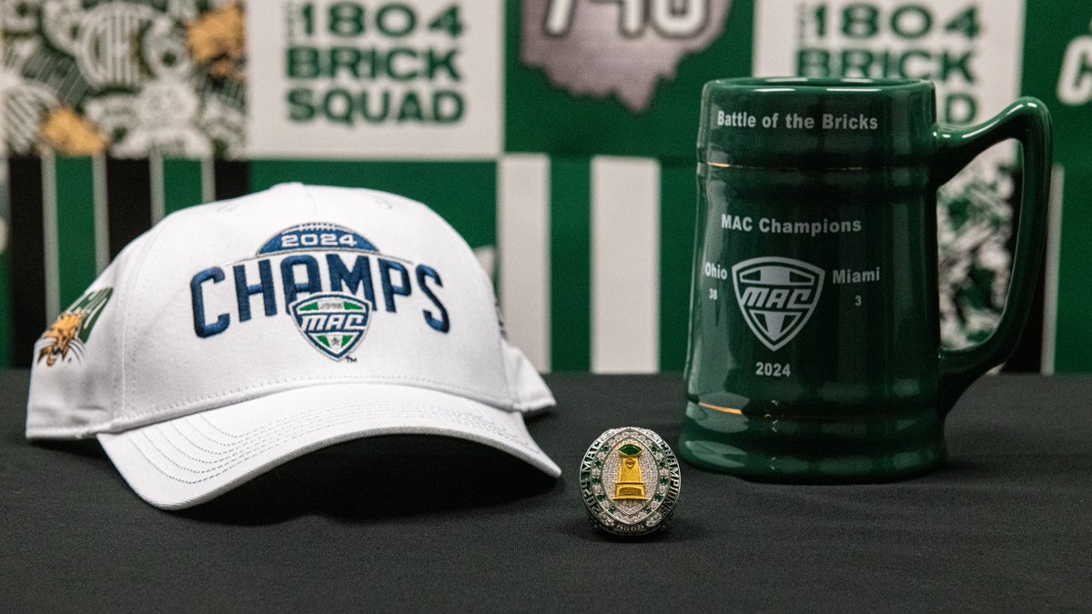 Ohio University (@ohiou) on Twitter photo .<a href="/OhioFootball/">Ohio Football</a>'s MAC Championship rings made their way to Athens! ๐๐ฅถ
Who's ready to run it back in 2025? ๐
#OUohyeah .<a href="/OhioFootball/">Ohio Football</a>'s MAC Championship rings made their way to Athens! ๐๐ฅถ
Who's ready to run it back in 2025? ๐
#OUohyeah