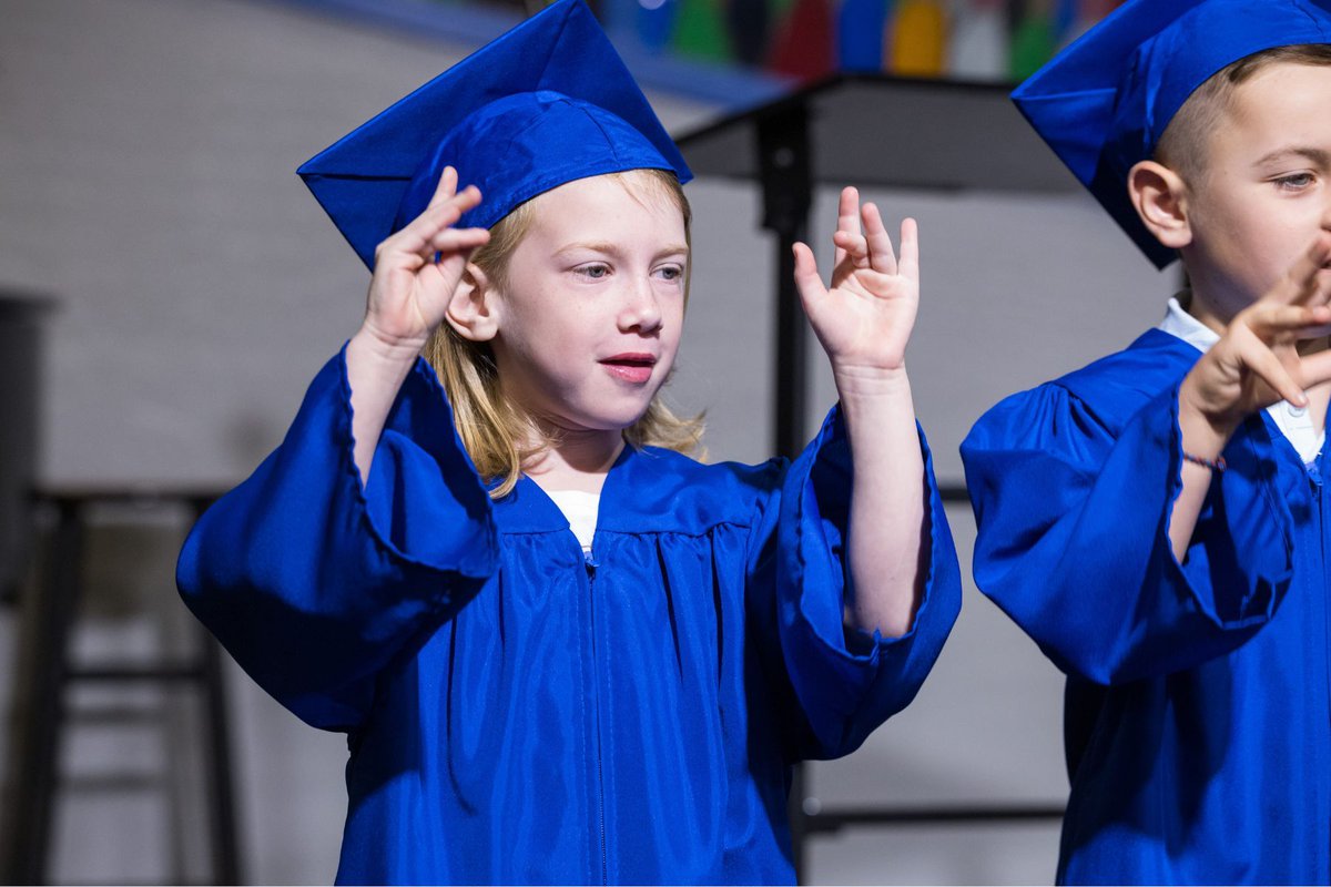 These little grads have our hearts!💙🎓 Kindergarten graduation is one of our favorite moments at VCS, full of smiles, joy, and so much pride. As the Class of 2037 heads to 1st grade, we pray Jesus continues to guide their hearts and growth. Congratulations, graduates!