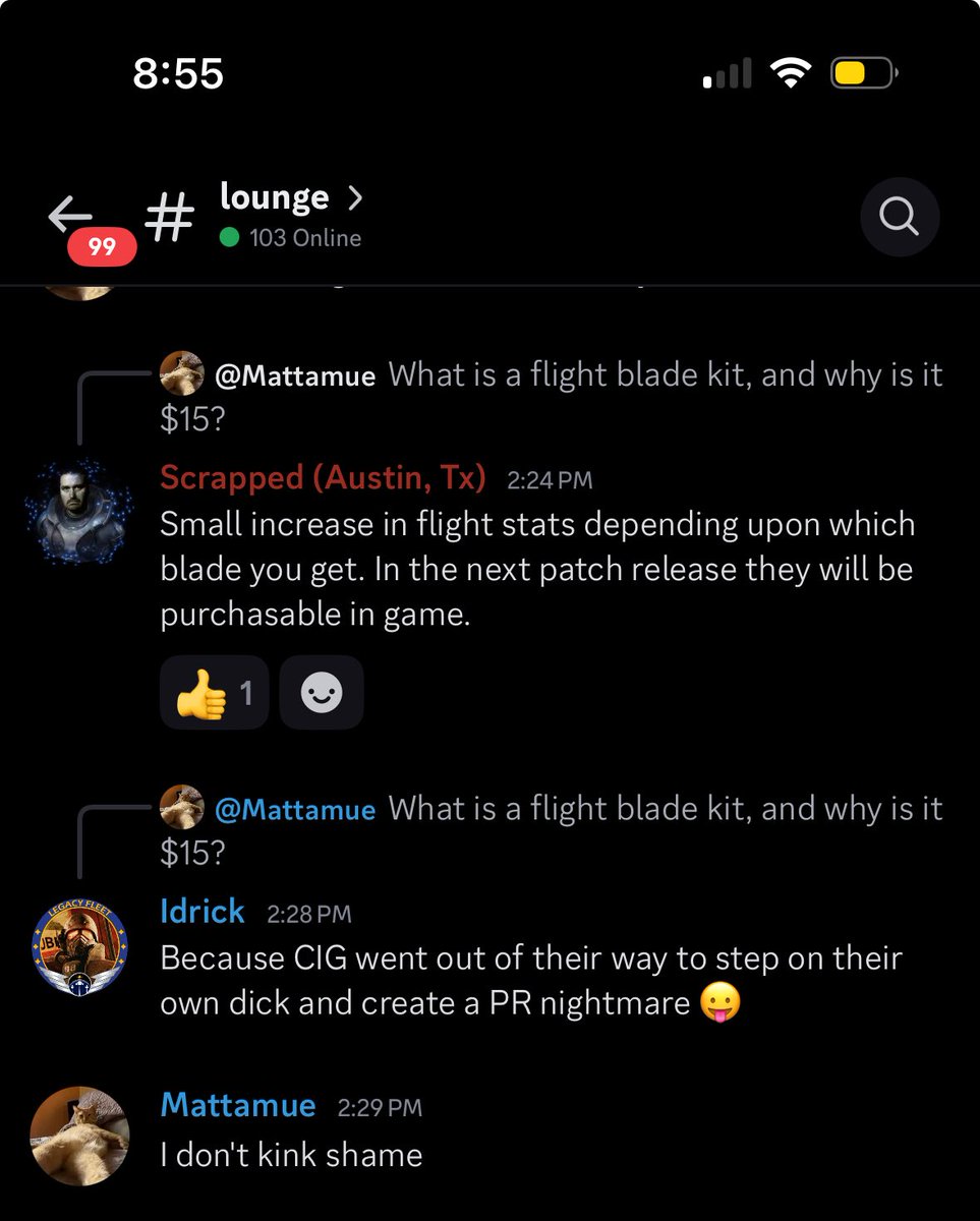 NicAtNight8's tweet image. I think this about sums up the #StarCitizen community right now. #Idontkinkshame