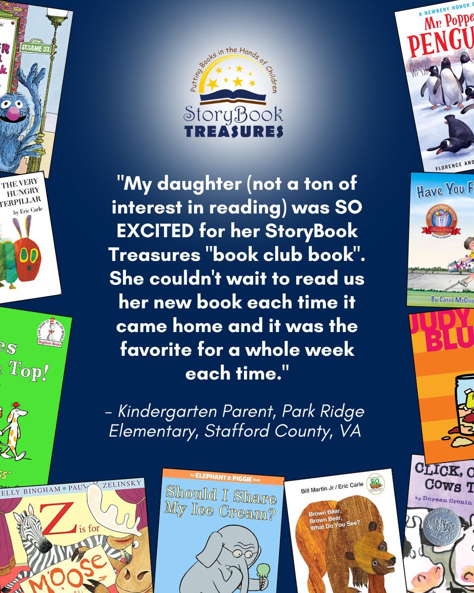 Real words from a kindergarten parent in Stafford County, VA — and a powerful reminder that the right book, the right moment, and a little magic from a StoryBook Treasures literacy kit can ignite a love of reading that lasts.