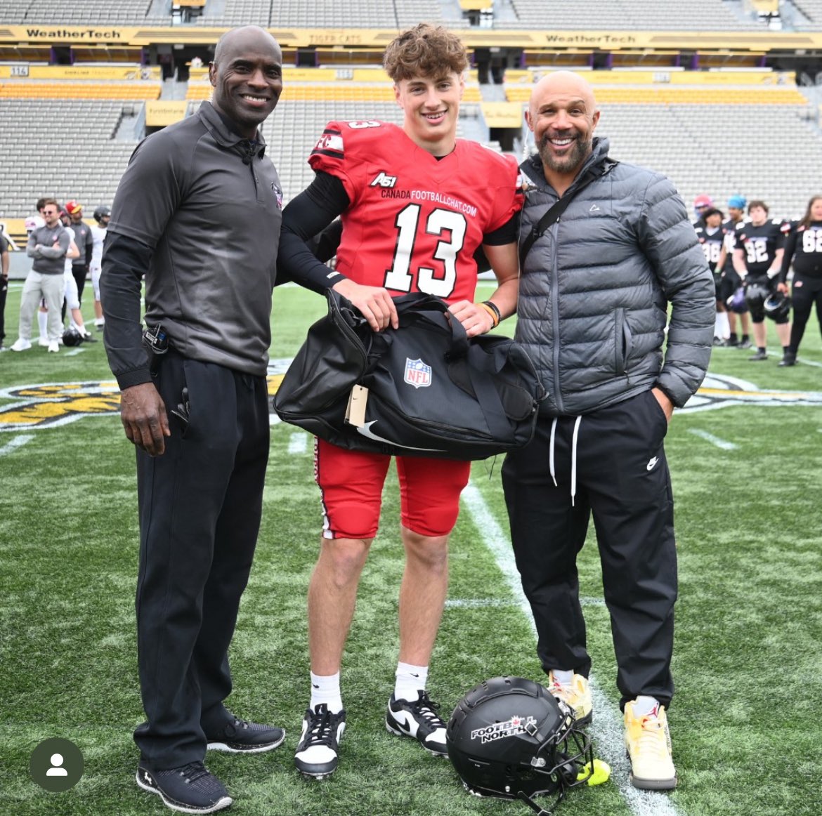 Brandon Bailey (@brand0n_bailey) on Twitter photo Thanks to <a href="/chatfootball/">CanadaFootballChat</a> for naming me 2025 CFC Prospect Game MVP for Team Stegall!
Thanks to <a href="/TSN_Sports/">TSN</a> for hosting the event!
<a href="/coachlalonde_/">Jamie Lalonde</a> <a href="/_coach_garcia/">Edgar García</a> <a href="/Flightclub1/">Flight Club Academy</a> <a href="/FootballNorthca/">Football North 🇨🇦</a> Thanks to <a href="/chatfootball/">CanadaFootballChat</a> for naming me 2025 CFC Prospect Game MVP for Team Stegall!
Thanks to <a href="/TSN_Sports/">TSN</a> for hosting the event!
<a href="/coachlalonde_/">Jamie Lalonde</a> <a href="/_coach_garcia/">Edgar García</a> <a href="/Flightclub1/">Flight Club Academy</a> <a href="/FootballNorthca/">Football North 🇨🇦</a>