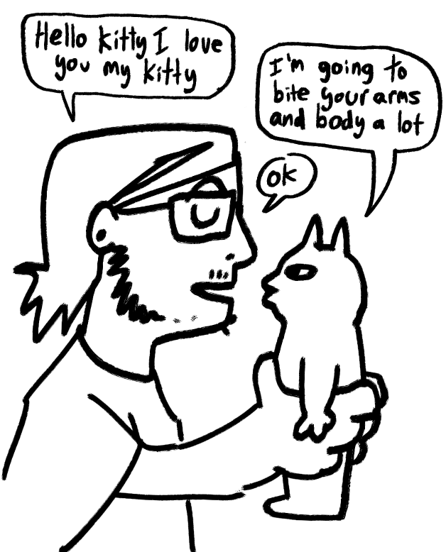 relatable comic about the animals we all have + love