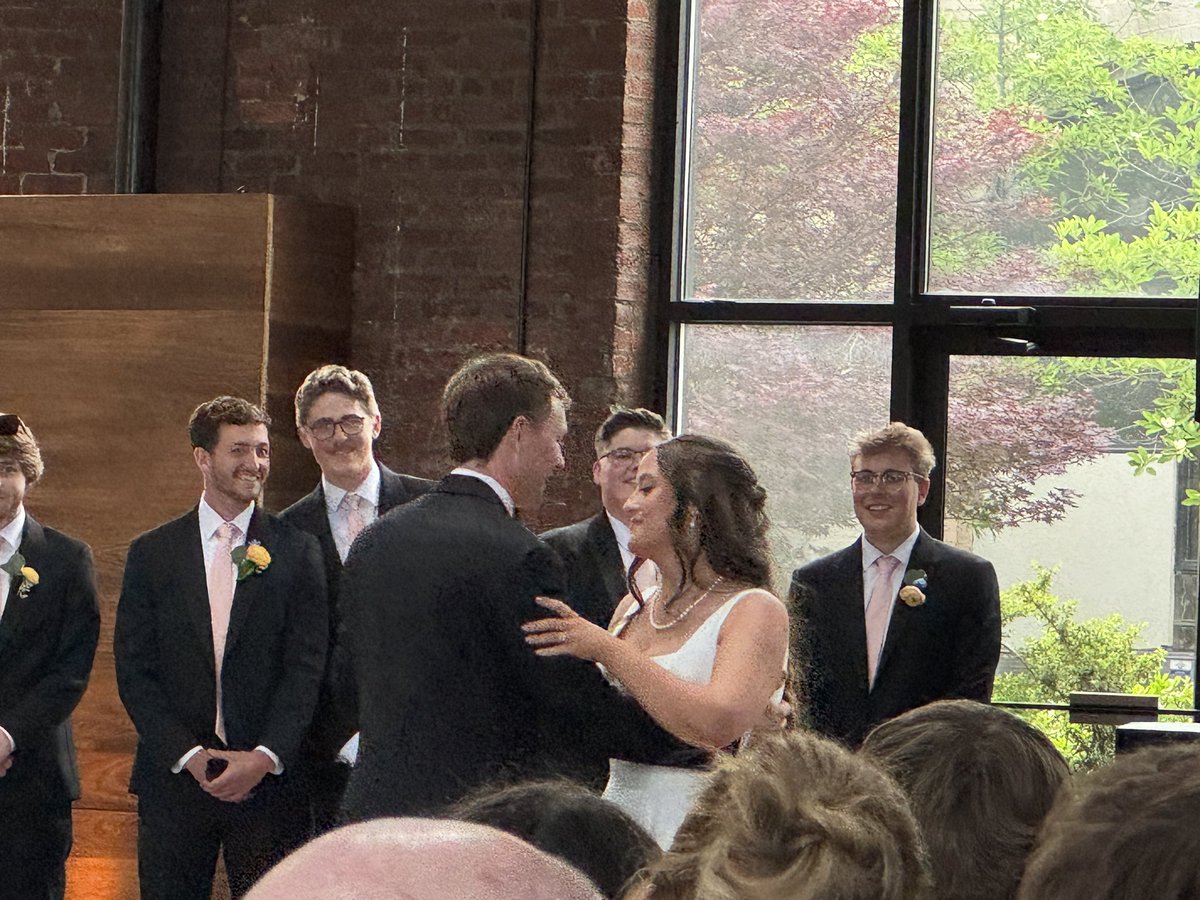 jpstivers's tweet image. 🥂 Congrats to JonMark and Sarah! They were my students at Crosby years ago and started dating 8th grade year. It was a special evening officiating their wedding and seeing so many former students. I never dreamed that being a teacher would yield moments like this ❤️