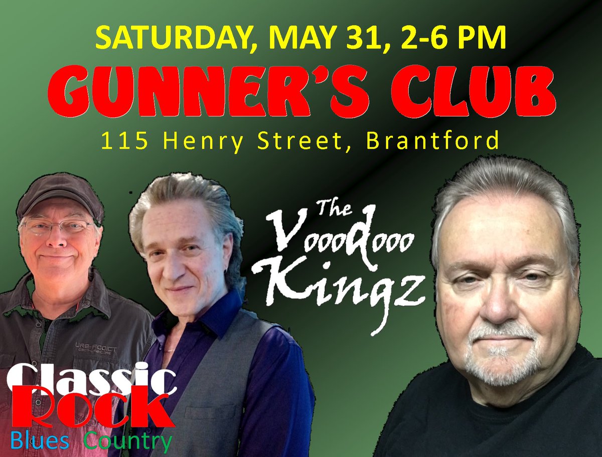 VooodoooK's tweet photo. The Vooodooo Kingz return to the Gunners Club... Party time! #VooodoooKingz #ClassicRock #LiveMusicBrantford #vooodooovibes #FridayNightLive #vooodooolive https://t.co/WS3UQhlq1r