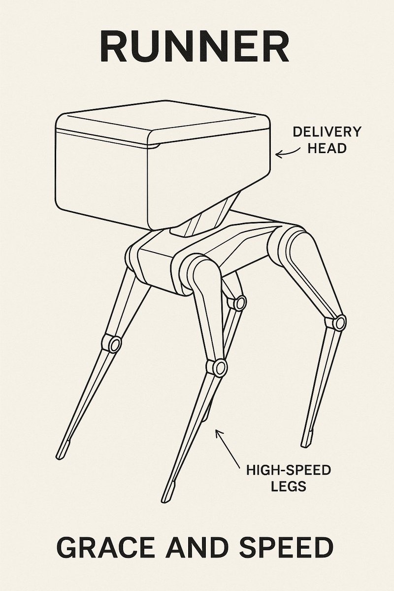 B_Gerbz's tweet photo. #Robotics Calling it a Runner. Creating robot concepts. https://t.co/UZr2J3yv4e