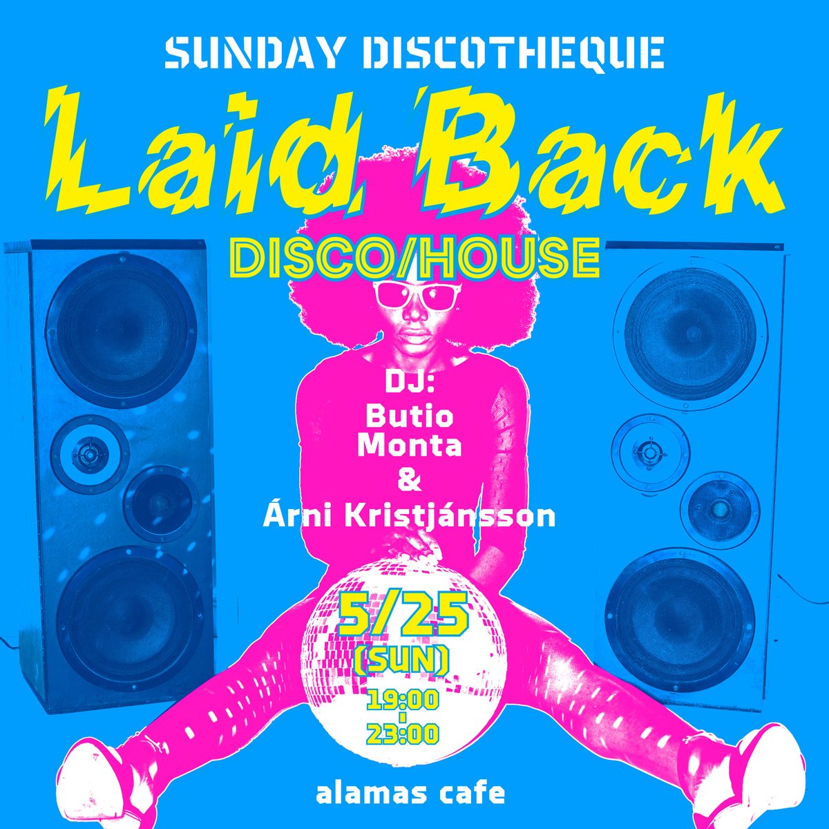 Butio/akira saginuma_info (@akirasaginuma) on Twitter photo 【今夜】19:00-23:00
「Laid Back」-DISCO/HOUSE-
<a href="/ALAMASCAFE/">ALAMAS CAFE|誰でも入れる2丁目タコスのお店</a>,新宿
DJ:Butio, monta <a href="/monta__jr/">もんた</a>
& アルニ <a href="/arnikristjans/">Arni Kristjansson</a>
▽雨が上がりました!第4週日曜日レギュラーに引っ越し第2回は、ゲストにアイスランドから来日中のアルニ! 【今夜】19:00-23:00
「Laid Back」-DISCO/HOUSE-
<a href="/ALAMASCAFE/">ALAMAS CAFE|誰でも入れる2丁目タコスのお店</a>,新宿
DJ:Butio, monta <a href="/monta__jr/">もんた</a>
& アルニ <a href="/arnikristjans/">Arni Kristjansson</a>
▽雨が上がりました!第4週日曜日レギュラーに引っ越し第2回は、ゲストにアイスランドから来日中のアルニ!