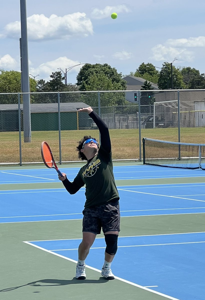 Stan Goff (@stangoffherald) on Twitter photo Unbeaten Hector Diaz serves in his championship match at Saturday’s sectional at Waubonsie Valley. Diaz helped the Warriors claim the team title. <a href="/dhpreps/">Daily Herald Preps</a> Unbeaten Hector Diaz serves in his championship match at Saturday’s sectional at Waubonsie Valley. Diaz helped the Warriors claim the team title. <a href="/dhpreps/">Daily Herald Preps</a>