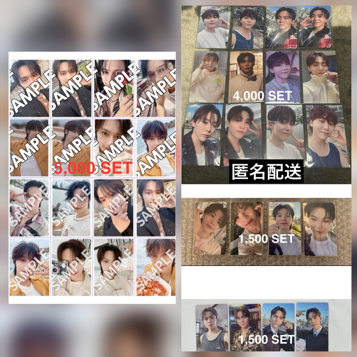 WTS LFB PH #wenhaobentables 

Seventeen Photocards the8

small sets

ー ₱xx see pic for prices

— onhand/good to mint condi, x sensi
— PRIO PAYO/50% nrdp, rb 2wkw
— x rush

dm to claim!

t. svt scoups jeonghan joshua jun hoshi wonwoo woozi minghao mingyu dk seungkwan vernon dino