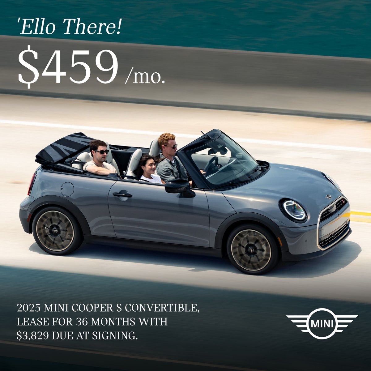 Top down, spirit up 🇺🇸☀️

This Memorial Day, take on the open road in a MINI Convertible—where every drive feels like a celebration.

Now through June 2nd, enjoy special Memorial Day savings on select MINI Convertible models at Ferman MINI! bit.ly/3Mja7hK 

Wishi ...