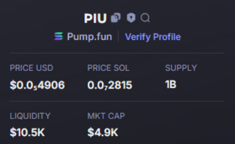 ajsgs2545's tweet photo. Done: 14X   
Call: 4K - 55K 
$piu          #piu 
CA: FcEPbMP81ZiQb8WqiwpBqW9rmpEMJy1X7bF4ccFZpump
TG: https://t.co/jhc1fjT4PC https://t.co/fochhaOaEZ