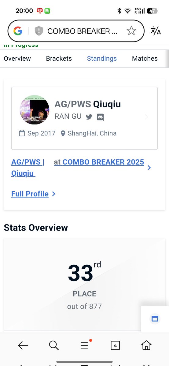 又没有走到最后😌
面对t1级别赛事，总觉得缺少些什么
这次其实技术与心态自认达标，也许是选择上是否应该激进，还缺少参考

#combobreaker2025 很棒，看得出是用心为玩家的赛事，也感受到众多同好的友善和礼遇🙏
如果有机会，下次我仍期待参加👊