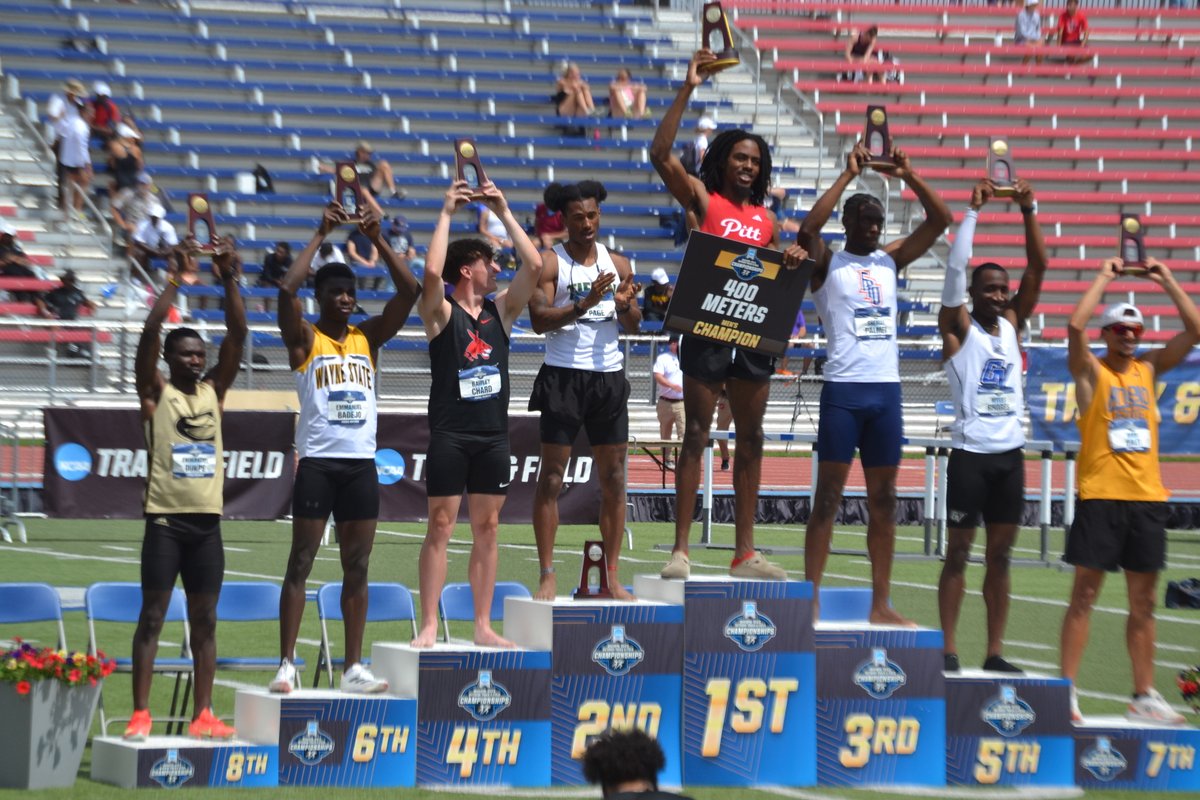 Wayne State Wildcats (@wscwildcats) on Twitter photo All-American honors for <a href="/WSCXCTF/">Wayne State College Cross Country/Track & Field</a> Emmanuel Badejo in 400-meter dash, taking sixth at NCAA Division II Outdoor Track and Field Championships. #PlayforthePaw
Badejo sets another new school record with All-American honors in 400-meter dash at NCAA Track and Field Championships All-American honors for <a href="/WSCXCTF/">Wayne State College Cross Country/Track & Field</a> Emmanuel Badejo in 400-meter dash, taking sixth at NCAA Division II Outdoor Track and Field Championships. #PlayforthePaw
Badejo sets another new school record with All-American honors in 400-meter dash at NCAA Track and Field Championships