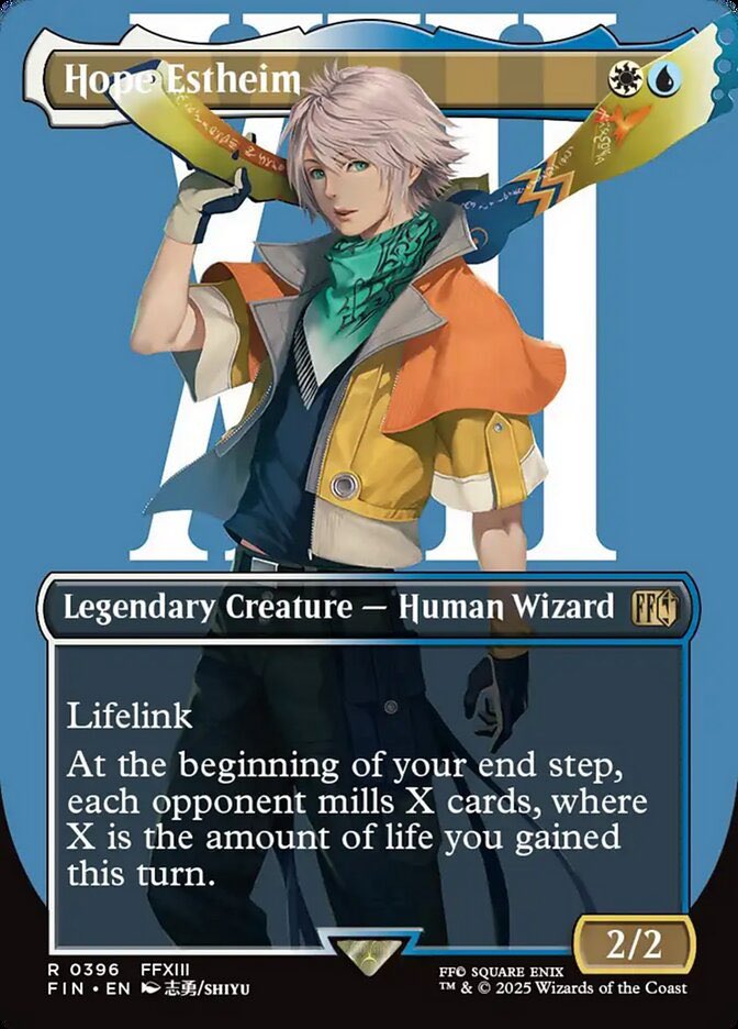 dahero671's tweet photo. We finally get a life gain and mill commander? Imagine using beacon of immortality 😆

#mtg #FinalFantasy https://t.co/5gNRjcjUZf