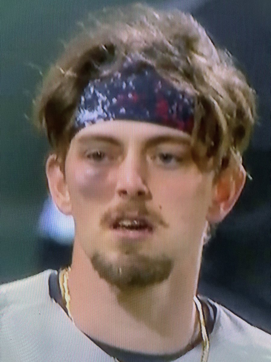 What a tough son of a gun. 

Gets HBP in the face 

Walks to to first base 

<a href="/GraysonAshe2/">GraysonAshe</a>