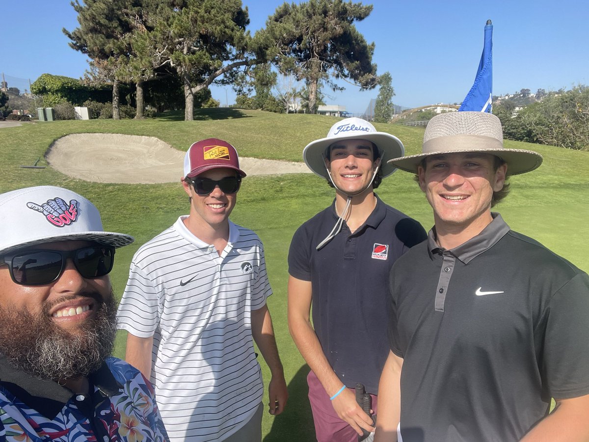 Great time playing a round with some of my former players!