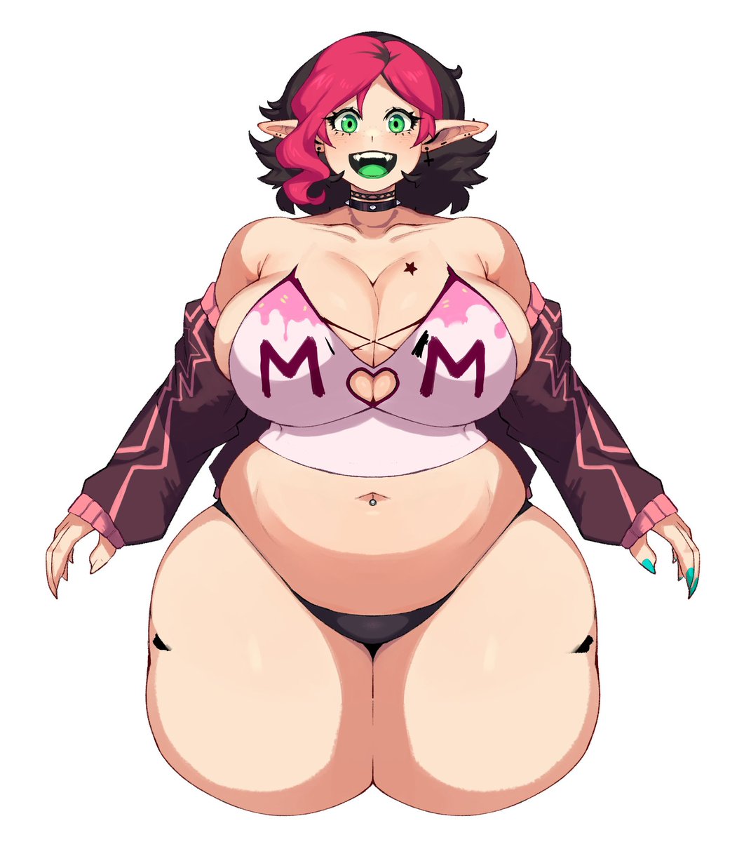 The template I use to make new outfits is a no eyebrow jumpscare 🤣🤣❤️