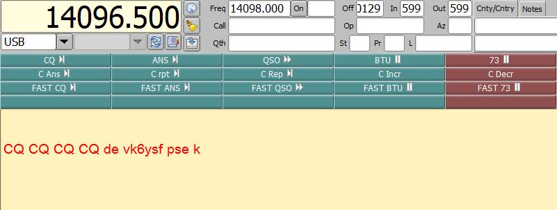 vk6ysf97230's tweet photo. VK6YSF on FSQ4.6 today
25 May 2025 01:30 to 08:00 UTC
Frequency: 14096.5 kHz (Dial)
Mode: FSQ4.6 (Available in FLDigi and stand alone as FSQCall)
All experimenters welcome.
https://t.co/OtSlfSsU35……………
https://t.co/l7U5WGJrVa
#fsq #hfdigital #20mband #fldigi https://t.co/J4WUAT89QO