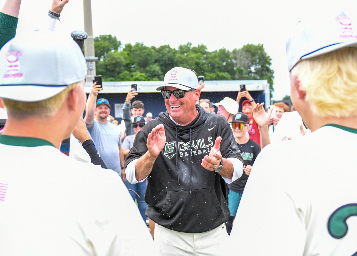 A state championship would not be complete without a surprise water cooler dousing of coach Andy Collins.

Even better when it happens live on the air with Greene Sports Zone on Jewel 95.5.