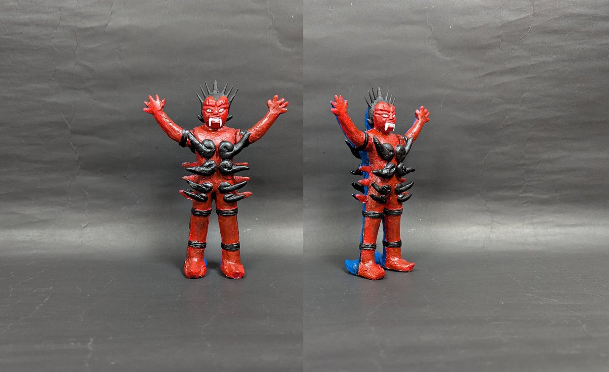 二面凶悪怪獣アシュランのソフビが完成！ #ウルトラマンレオ #ウルトラ