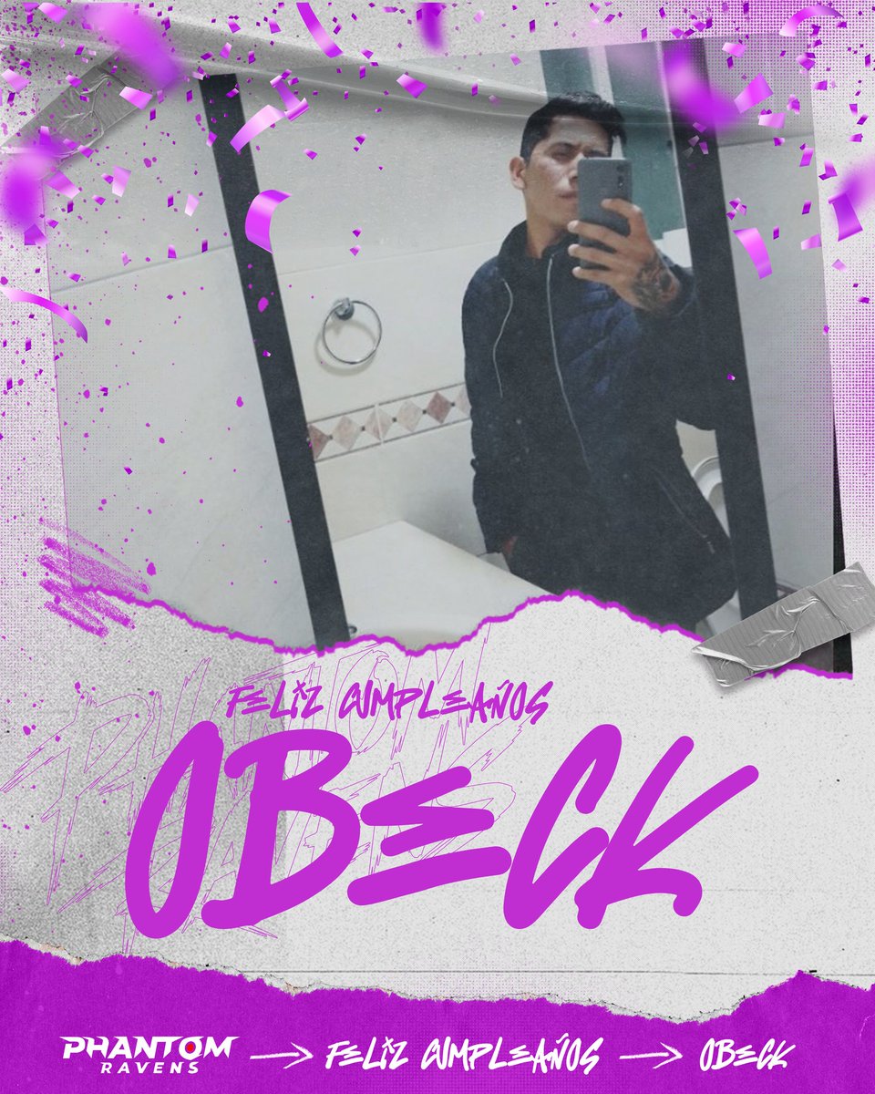 Hoy queremos felicitar a <a href="/iObeeckBv/">OBEECK</a> 

Pasala bien en tu dia, la familia de Phantom Ravens, te desea un feliz cumpleaños 🎂🥳
