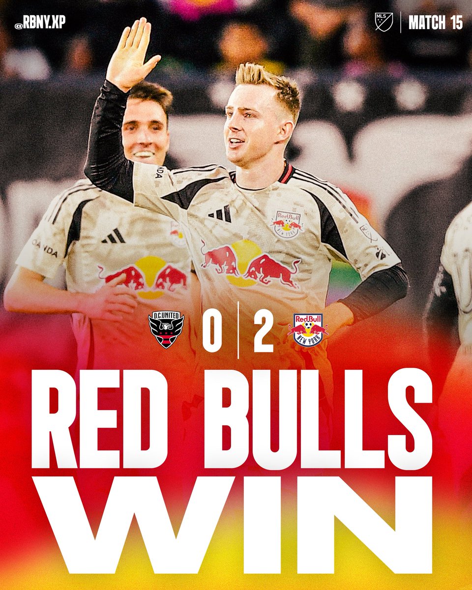 FIRST AWAY WIN IN LEAGUE PLAY ✅

The Red Bulls just barely avoided going winless on the road in the first half of a season for the first time since 2009. #RBNY
