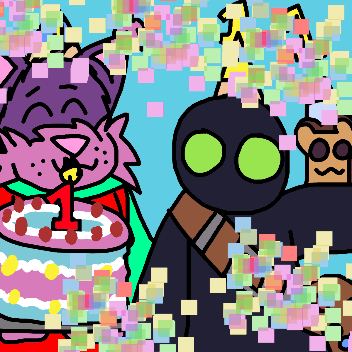 happy first anniversary to bichito clicker i am so proud such cool game was made with local talent in my country here  on Argentina #IndieGameDev  #indiegame