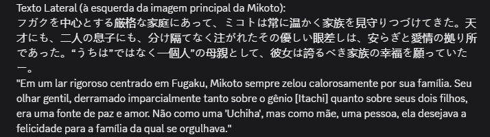 Nunca foi confirmado que Mikoto é Uchiha, no entanto, também nunca foi negado. 

Essa tradução que vc usa é justamente a única que diz que ela não é Uchiha. E é considerada errada em todos os lugares onde isso é discutido. Segue as versões do ES e tradução Gemini +