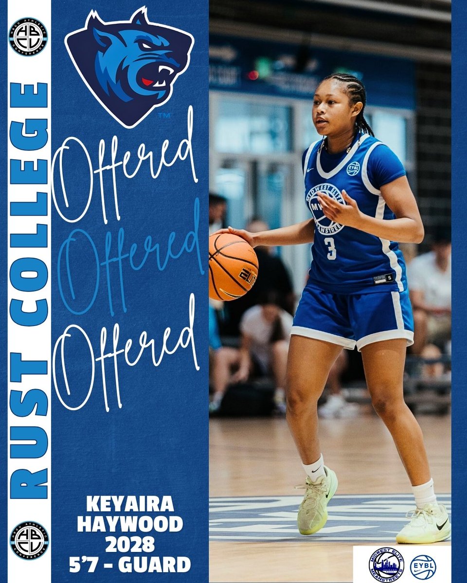 Keyaira Haywood (@keyairahaywood) on Twitter photo I’m beyond thrilled to announce that I’ve received an offer from Rust College!
Thanks to <a href="/coachGEE32/">Jaleesa Sams</a> and the coaching staff for believing in me!!
keyairahaywood.com I’m beyond thrilled to announce that I’ve received an offer from Rust College!
Thanks to <a href="/coachGEE32/">Jaleesa Sams</a> and the coaching staff for believing in me!!
keyairahaywood.com